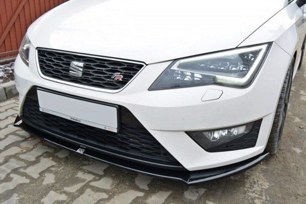 Maxton Front Splitter Seat Leon Iii Cupra / Fr - Gloss Black