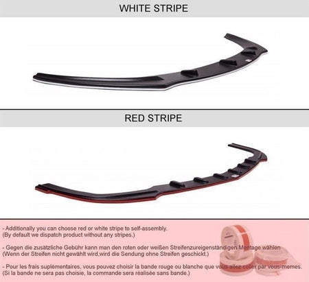 Maxton Side Skirts Diffusers Audi A6 C6 S-Line (Preface/Facelift) - Gloss Black