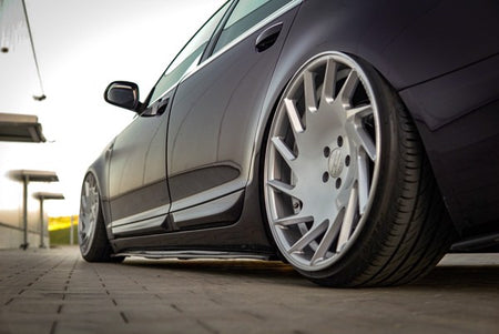 Maxton Side Skirts Diffusers Audi A6 C6 S-Line (Preface/Facelift) - Gloss Black
