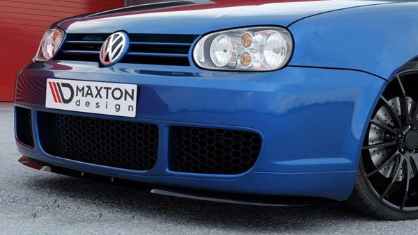 Maxton Front Splitter  (Cupra Look) VW Golf Iv R32 - Gloss Black