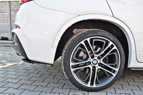 Maxton Rear Side Splitters For BMW X4 M-Pack - Gloss Black