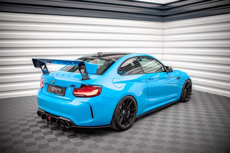 Maxton Street Pro Rear Side Splitters BMW M2 F87 - Black