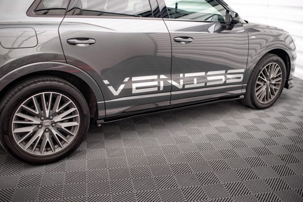 Maxton Side Skirts Diffusers Audi Q3 S-Line F3 - Gloss Black