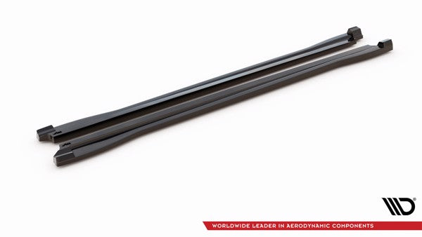 Maxton Side Skirts Diffusers Audi Q3 S-Line F3 - Gloss Black