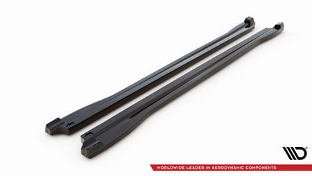 Maxton Side Skirts Diffusers Audi Q3 S-Line F3 - Gloss Black