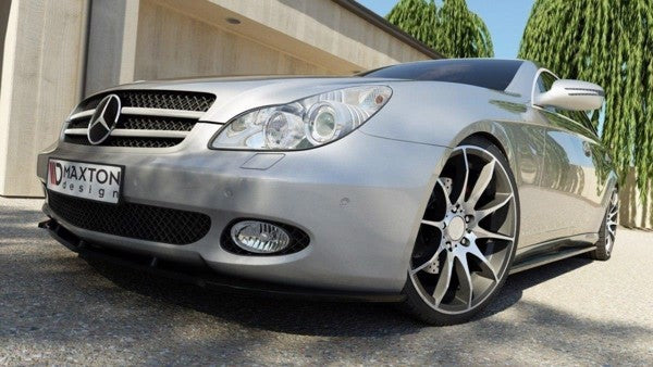 Maxton Side Skirts Diffusers Mercedes C219 - Gloss Black