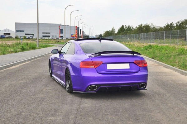 Maxton Rear Side Splitters Audi RS5 Mk1 (8T) Facelift - Gloss Black