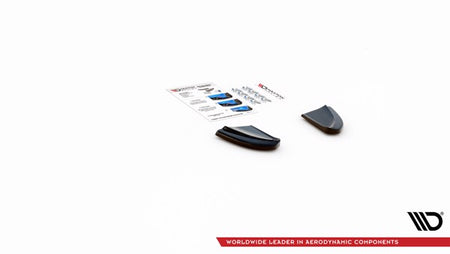 Maxton Rear Side Splitters Fiat 500 Abarth Mk1 Facelift - Gloss Black