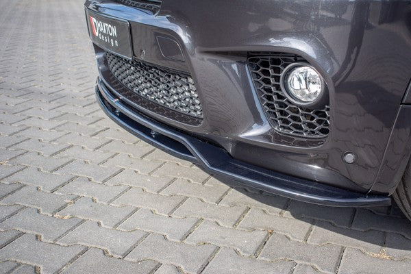 Maxton Front Splitter For BMW X50 E70 Facelift M-Pack - Gloss Black
