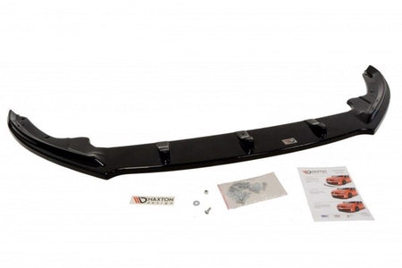 Maxton Front Splitter V.1 Skoda Rapid - Gloss Black
