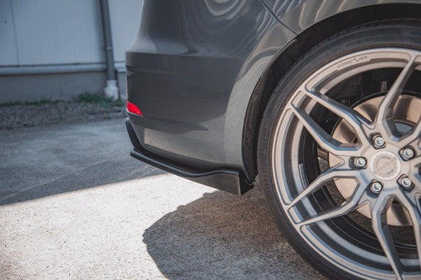 Maxton Rear Side Splitters V.3 Seat Leon Cupra Mk3 Fl Sportstourer - Gloss Black