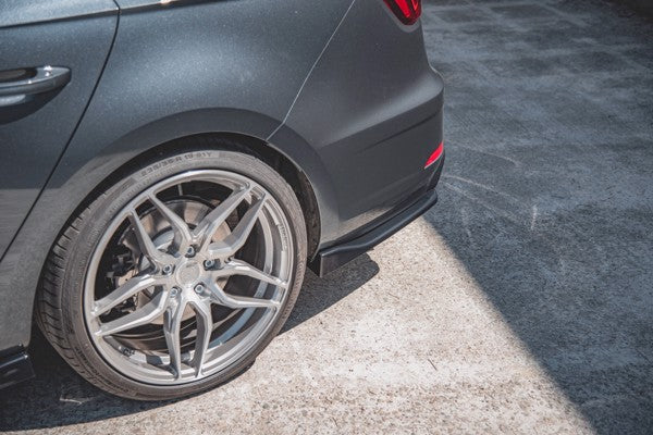 Maxton Rear Side Splitters V.3 Seat Leon Cupra Mk3 Fl Sportstourer - Gloss Black