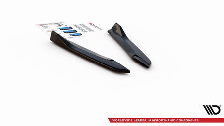 Maxton Rear Side Splitters V.3 Seat Leon Cupra Mk3 Fl Sportstourer - Gloss Black