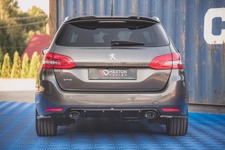 Maxton Rear Valance + Exhaust Ends Imitation Peugeot 308 Sw Mk2 Facelift