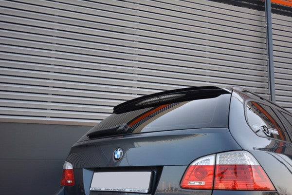 Maxton Spoiler Cap For BMW 5 E61 M-Pack - Gloss Black