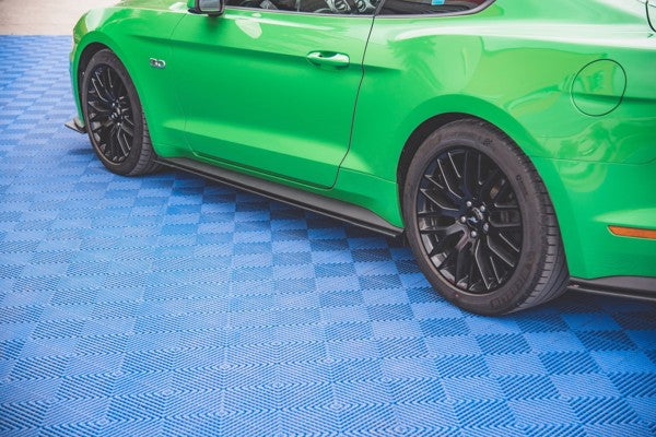Maxton Street Pro Side Skirts Diffusers V.1 Ford Mustang Gt Mk6 Facelift - Black