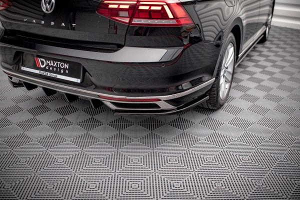 Maxton Rear Side Splitters Volkswagen Passat B8 Facelift - Gloss Black