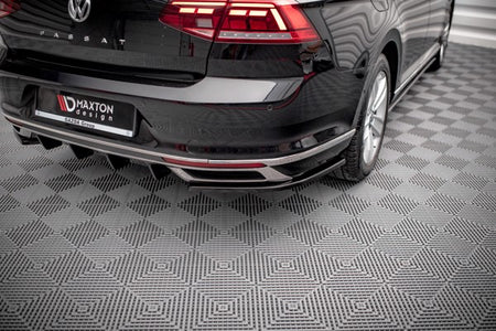 Maxton Rear Side Splitters Volkswagen Passat B8 Facelift - Gloss Black
