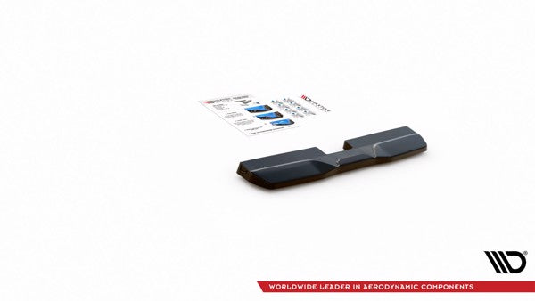 Maxton Central Rear Splitter For Nissan 370Z Nismo Facelift - Gloss Black