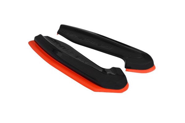 Maxton Rear Side Splitters V.2 Subaru Brz Facelift  - Gloss Black + Red