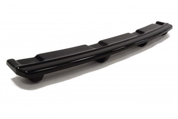 Maxton Central Rear Splitter BMW 1 F20/F21 M-Power (With Vertical Bars) - Gloss Black