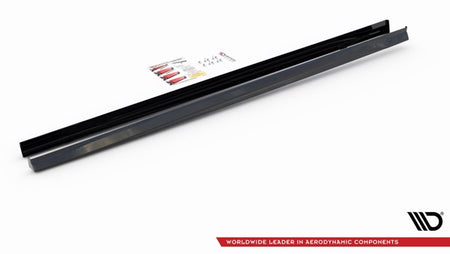 Maxton Side Skirts Diffusers V.3 Volkswagen Golf 8 Gti - Gloss Black