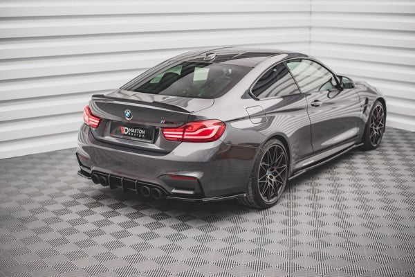 Maxton Rear Side Splitters V.1 BMW M4 F82 - Gloss Black