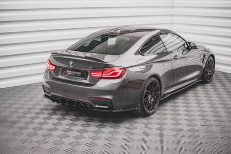 Maxton Rear Side Splitters V.1 BMW M4 F82 - Gloss Black