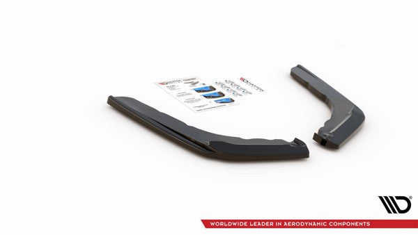 Maxton Rear Side Splitters V.1 BMW M4 F82 - Gloss Black