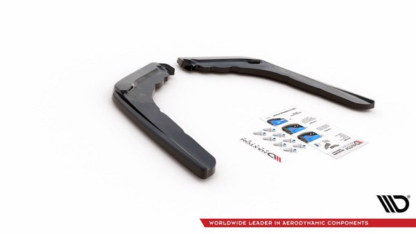 Maxton Rear Side Splitters V.1 BMW M4 F82 - Gloss Black