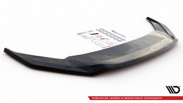 Maxton Front Splitter V.3 Volkswagen Arteon R-Line Facelift - Gloss Black