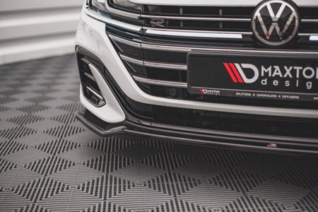 Maxton Front Splitter V.3 Volkswagen Arteon R-Line Facelift - Gloss Black
