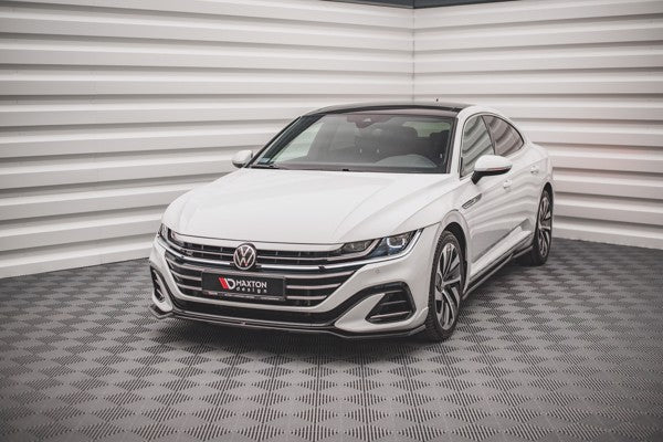 Maxton Front Splitter V.3 Volkswagen Arteon R-Line Facelift - Gloss Black