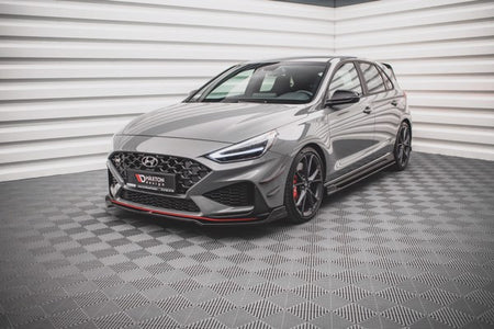 Maxton Front Splitter V.3 Hyundai I30 N Hatchback/Fastback Mk3 Facelift - Gloss Black