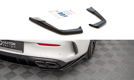 Maxton Rear Side Splitters Mercedes-Amg C 63Amg Coupe C205 Facelift - Gloss Black