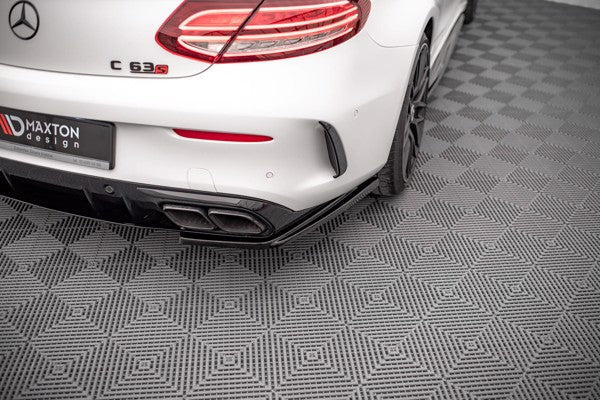 Maxton Rear Side Splitters Mercedes-Amg C 63Amg Coupe C205 Facelift - Gloss Black