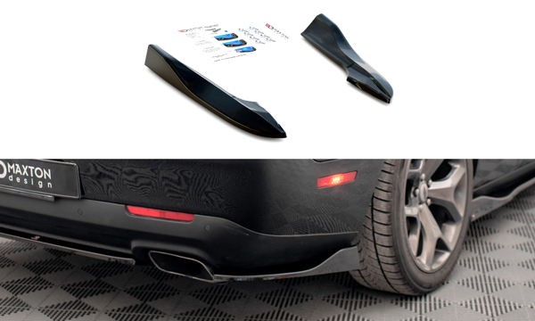 Maxton Rear Side Splitters Dodge Challenger Rt Mk3 Facelift - Gloss Black