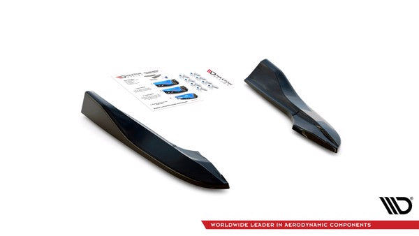 Maxton Rear Side Splitters Dodge Challenger Rt Mk3 Facelift - Gloss Black