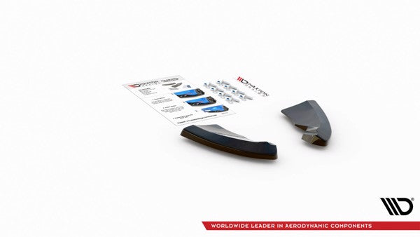 Maxton Rear Side Splitters Opel Astra Gtc Opc-Line J - Gloss Black