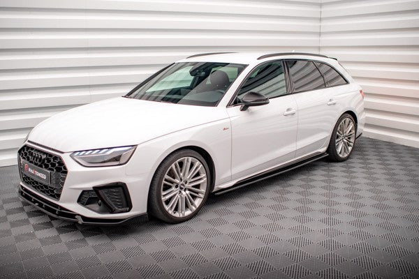 Maxton Side Skirts Diffusers Audi S4 / A4 S-Line B9 - Gloss Black