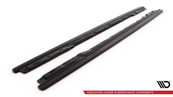 Maxton Side Skirts Diffusers Audi S4 / A4 S-Line B9 - Gloss Black