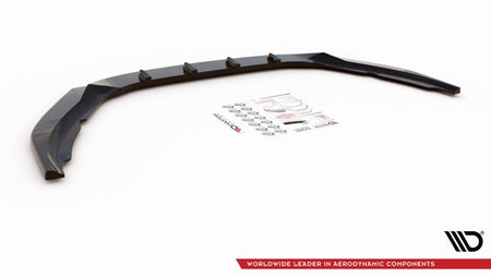 Maxton Front Splitter V.2 Volvo S60 R-Design Mk2 - Gloss Black