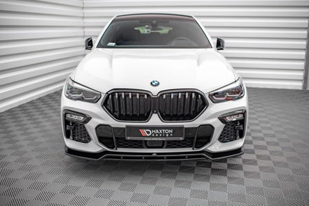Maxton Front Splitter V.2 BMW X6 M-Pack G06 - Gloss Black