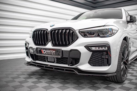 Maxton Front Splitter V.2 BMW X6 M-Pack G06 - Gloss Black