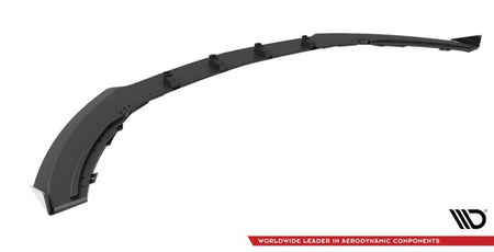 Maxton Street Pro Front Splitter V.1 + Flaps Opel Astra Gtc Opc-Line J - Black + Gloss Flaps    