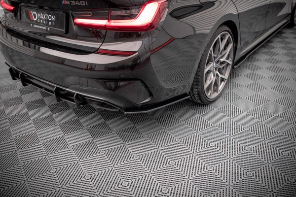 Maxton Street Pro Rear Side Splitters V.1 BMW M340I G20 / G21 - Black