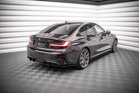 Maxton Street Pro Rear Side Splitters V.1 BMW M340I G20 / G21 - Black