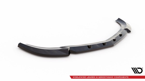 Maxton Front Splitter V.1 Mercedes-Benz C Coupe Amg-Line C204 - Gloss Black