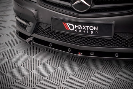 Maxton Front Splitter V.1 Mercedes-Benz C Coupe Amg-Line C204 - Gloss Black