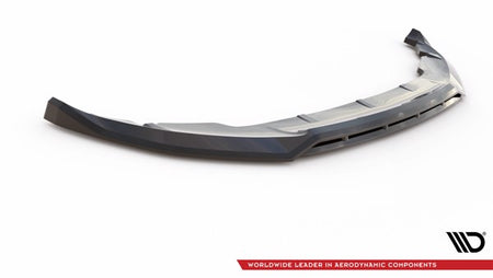 Maxton Front Splitter V.2 Mini Cooper Clubman John Cooper Works F54 Facelift - Gloss Black